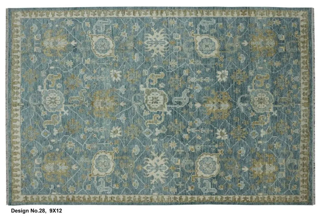 Hand knotted Indian Modern Rug 9'0" x 12'0" ABC Rugs Kilims